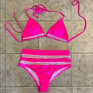 Hot pink bikini set